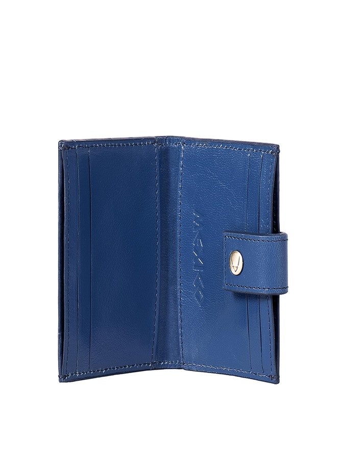 Hidesign CHURRO W1 Genuine Leather Womens Card Holder - Blue - Image 3